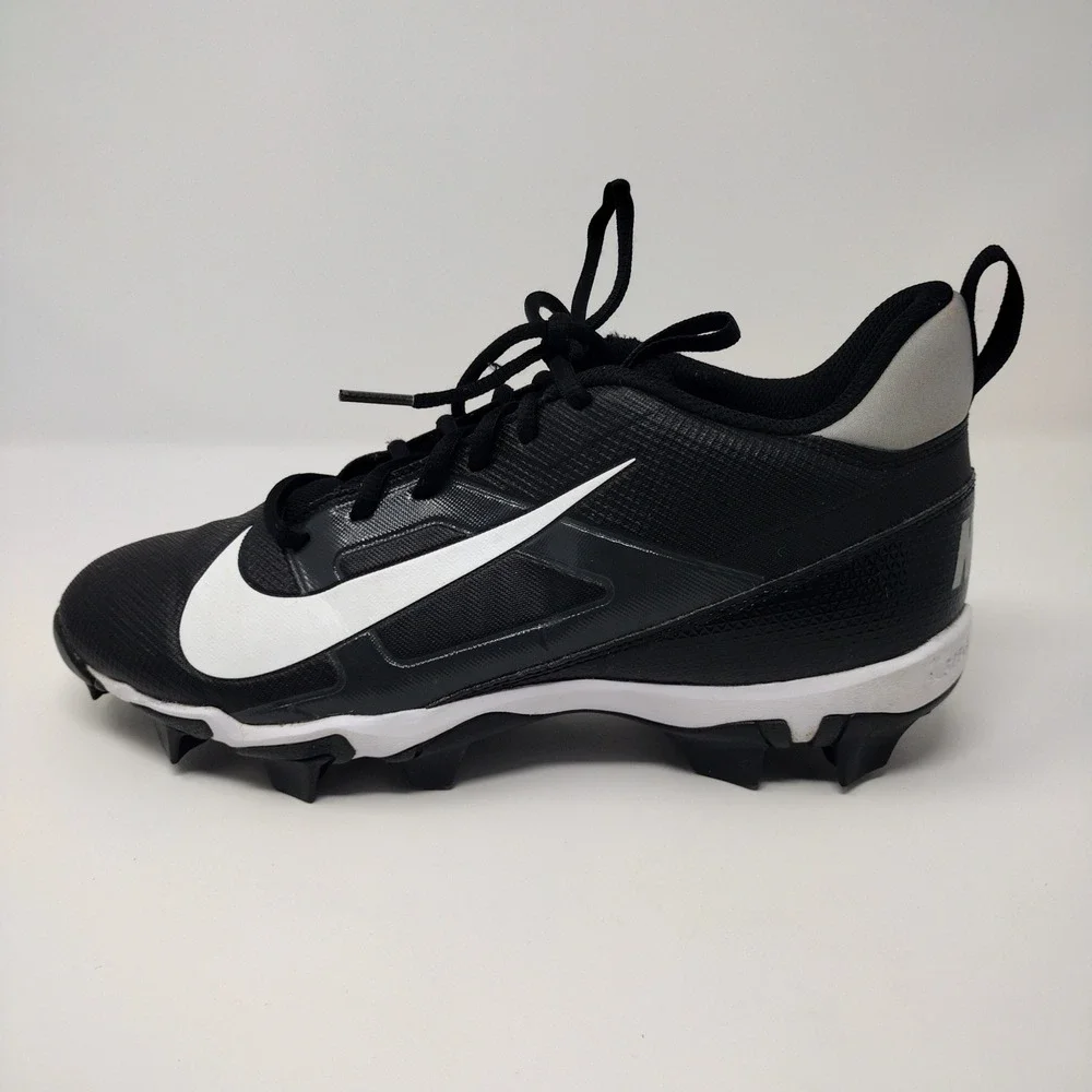 Nike Alpha Huarache 4 Keystone Low Baseball Cleats Black White FQ3875-001 8.5